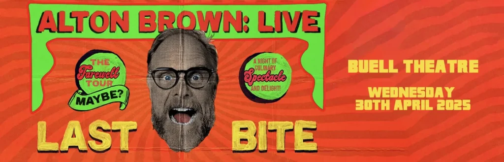 Alton Brown at The Buell Theatre